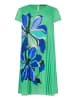 Betty Barclay Plisseekleid kurzarm in Green/Cream
