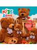 Lumaland Lumaland Riesen XXL-Teddybär mit Kulleraugen und Schleife - 120 cm - Dunkelbrau