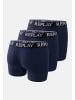 Replay Replay Trunk BOXER Style 01/C Basic Cuff Logo im 3er Pack in blau