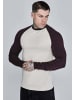 SikSilk Langarmshirt Muscle Fit in Ecru, Brown