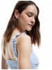 KOTON BLUSE SS in Blau Karomuster