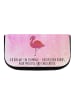 Mr. & Mrs. Panda Kosmetiktasche Flamingo Classic mit Spruch in Aquarell Pink