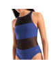 Arena Mesh Panels Schwimmanzug in blau