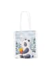 Mr. & Mrs. Panda Tote Bag Panda Winter Pommes Design ohne Spruch in Weiß
