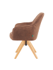 DUBI Möbel 2er-Set: Drehstuhl Mika-Noah in Braun - (B)60 x (H)87 x  (T)65 cm