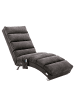 ABRIHOME Entspannungsliege in Grau mit Vibration und Seitentaschen für Wohnzimmer