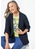 GOLDNER Blazer Blazer mit Cardiganausschnitt in marine