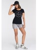 Kangaroos Print-Shirt in schwarz