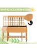 Outsunny Pflanztisch 105L x 40B x 135H cm Braun