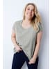 Ulla Popken Shirt in grau melange