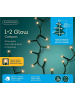 LUMINEO Lichterkette 1-2 Glow Compact 700 LED 2,1 m, grünes Kabel in klassisch warm