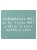 Mr. & Mrs. Panda Mouse Pad Spruch Mathematiker Leben mit Spruch in Meeresbrise