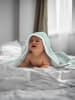 Aspero 2x Baby Musselin Wickeltücher aus Bio-Baumwolle in Minze