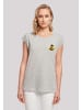 F4NT4STIC T-Shirt Rubber Duck Captain Short Sleeve in grau meliert
