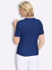 Sieh an! Kurzarm-Pullover in royalblau