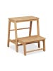 relaxdays Tritthocker in Natur - (B)45 x (H)48 x (T)51 cm