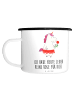 Mr. & Mrs. Panda Tasse Einhorn Dame mit Spruch in Weiß
