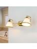 Licht-Erlebnisse Wandlampe (B)41 x (H)12 cm in Gold Weiß