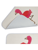 Mr. & Mrs. Panda Badeteppich Flamingo Yoga ohne Spruch in Weiß