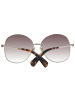Max Mara Damen Sonnenbrillen Rund Gold