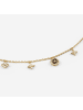 Guess Damen-Kette Flower Charms Goldfarben