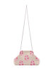 ebeeza Women Clutch in Beige Pink