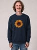 wat? Apparel Sweatshirt Sonnenblume in Dunkelblau