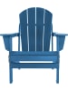 Aspero Aspero Gartenstuhl Adirondack mit Auflage in Blau
