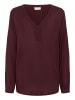 Kaffe Langarm-Bluse Amber Regular fit in Windsor Wine