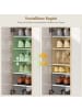 HOMCOM Schuhschrank in Weiß 70L x 33,5B x 95H cm