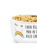 Mr. & Mrs. Panda schale Einhorn Regenbogen mit Spruch in Weiß
