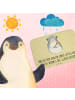 Mr. & Mrs. Panda Badteppich Chinchilla Blume mit Spruch in Gelb Pastell