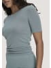 Hessnatur Hessnatur T-Shirt PURE FUNCTION aus Bio-Merinowolle mit Seide in sturmblau