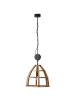 Brilliant Pendelleuchte 47cm Matrix Nature ⌀ 47 cm in antik holz/schwarz korund