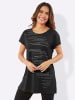 Sieh an! Longshirt in schwarz