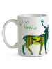 Mr. & Mrs. Panda Kaffeetasse Hirsch I love the woods mit Spruch in Bunt
