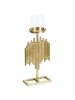 Beliani Kerzenständer NIAS in Gold - (W) 18 x (H) 47 x (L) 9 cm