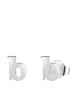 Lucardi Ohrringe "Buchstabe B"