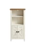 VASAGLE Badkommode Liry in Weiß-Braun - (B)43 x (H)85.5 x (T)21.5 cm