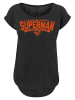 F4NT4STIC Long Cut T-Shirt Long Cut T-Shirt DC Comics Superman My Hero in schwarz
