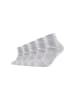 Skechers Socken Unisex 5p Basic Quarter Mesh Ventilation in Light Grey Melange 3390