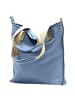Florence Florence Schultertasche, Shopper Leder hellblau ca. 44cm