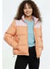 myMo Damen Wattierte Steppjacke in Aprikose Süßes Pink