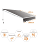 COSTWAY Gelenkarmmarkise 3x2,5m in Grau