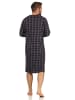 NORMANN Nachthemd langarm kariert - 60222 in marine