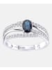 Diamant L'éternel Ring aus 375 Weißgold mit Diamant mit Saphir
