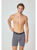 SNOCKS Lange Boxershorts Schwarz (Streifen) 6 Stück