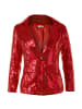 tectake Damen-Jackett mit glitzernden Pailletten, rot