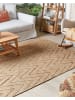 Beliani Geflochtener Teppich DADAY in Beige - (W) 160 x (H) 160 x (L) 230 cm
