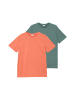s.Oliver T-Shirt kurzarm in Grün-orange